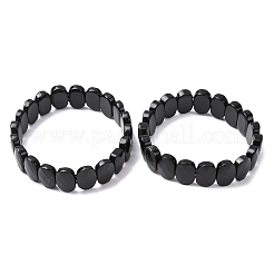 Natural Obsidian Faceted Beaded Stretch Bracelets for Women&nbsp;BJEW-K251-07J