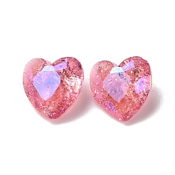 Crackle Moonlight Style Glass Rhinestone Cabochons&nbsp;RGLA-J015-B-209IO