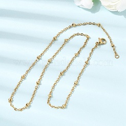 Unisex 304 Stainless Steel Satellite Chain Necklaces&nbsp;NJEW-K305-17G