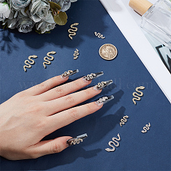 24Pcs 4 Styles Alloy Rhinestone Cabochons&nbsp;MRMJ-OC0004-10