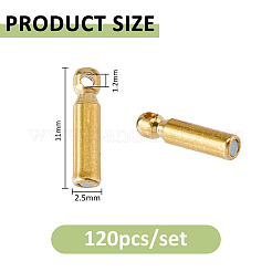 120Pcs Brass & Silicone Brooch Pin Backs&nbsp;KK-FH0008-42