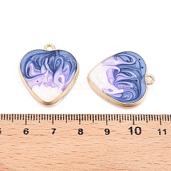 Rack Plating Alloy Enamel Pendants&nbsp;ENAM-N056-366KCG-05