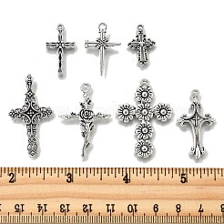 35Pcs 7 Styles Tibetan Style Alloy Pendants&nbsp;TIBE-FP0001-20