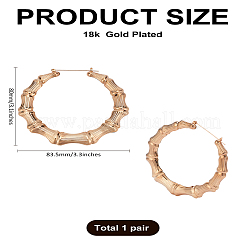1Pair Alloy Huggie Hoop Earrings&nbsp;EJEW-LP0001-24
