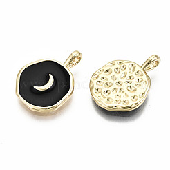 Brass Enamel Pendants&nbsp;KK-S356-198B-NF