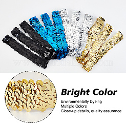 12Pcs Yarn & Rubber Elastic Headbands&nbsp;OHAR-GF0001-10D