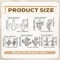 50Pcs 5 Styles Tibetan Style Alloy Pendants&nbsp;FIND-LP0006-67