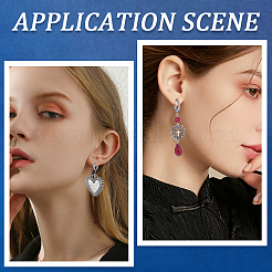 12Pcs 201 Stainless Steel Hoop Earrings Findings&nbsp;STAS-SC0007-97
