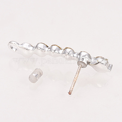 Alloy Stud Earring Findings&nbsp;X-PALLOY-T026-84P-01
