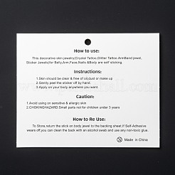 Acrylic Face Gems Stickers&nbsp;MRMJ-F014-01