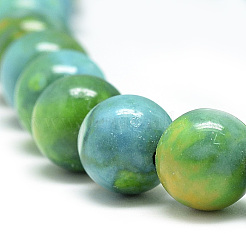 Synthetic Ocean White Jade Beads Strands&nbsp;G-S254-6mm-C01
