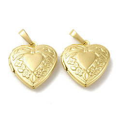 Rack Plating Brass Locket Pendants&nbsp;X-KK-G452-06G