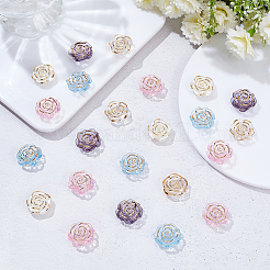 150Pcs 5 Colors Transparent Acrylic Beads&nbsp;FIND-WR0011-40