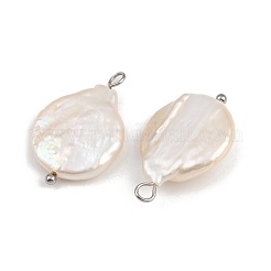 Natural Freshwater Pearl Keshi Pearl Pendants&nbsp;STAS-D378-08C-S