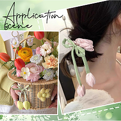 12Pcs 2 Styles Cloth Double-head Tulip Ornament Accessories&nbsp;FIND-CY0001-40