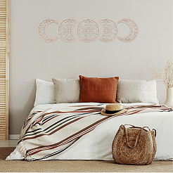Wooden Moon Phase Decor Wall Decorations Set&nbsp;AJEW-WH0258-790C