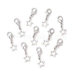 10Pcs Alloy Star Shoe Charms&nbsp;HJEW-JM02876