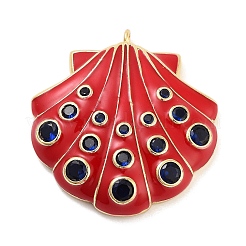 Rack Plating Brass Micro Pave Cubic Zirconia Pendants&nbsp;KK-Z064-06G