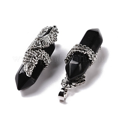 Natural Obsidian Pendants&nbsp;G-E059-02AS-02