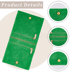 3Pcs 3 Colors Folding Velvet Jewelry Storage Bags for Earrings Rings Bracelets&nbsp;ABAG-CN0001-69A