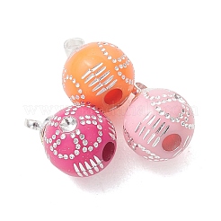 Plating Opaque Acrylic with Brass Pendants&nbsp;PALLOY-JF05244