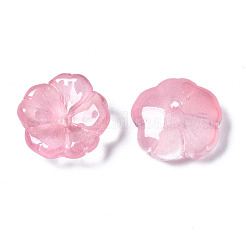 Transparent Spray Painted Imitation Jade Glass Beads&nbsp;GLAA-Q089-003-E004