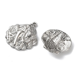 10Pcs 304 Stainless Steel Pendants&nbsp;STAS-P426-03P