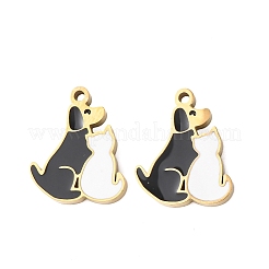 304 Stainless Steel Enamel Charms&nbsp;STAS-M105-24G