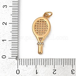 304 Stainless Steel Micro Pave Cubic Zirconia Pendants&nbsp;LS-STAS-D305-02G-A