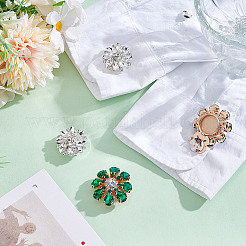 4Pcs 2 Styles Alloy Buttons&nbsp;FIND-NB0005-90D