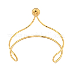 Ion Plating(IP) 304 Stainless Steel Cuff Bangles&nbsp;BJEW-P331-14G