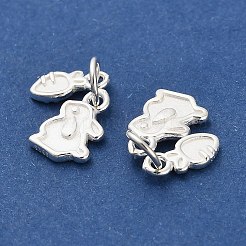 Easter 925 Sterling Silver Rabbit and Carrot Charms&nbsp;STER-P071-04S