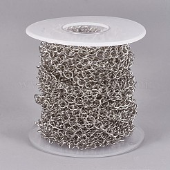 Tarnish Resistant Handmade 304 Stainless Steel Twisted Chain/Curb Chain&nbsp;STAS-P204-02P