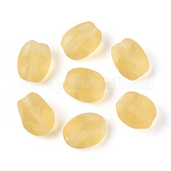 Frosted Handmade Lampwork Beads Strands&nbsp;LAMP-T023-28C