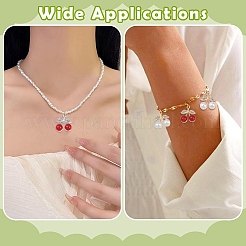 40Pcs 4 Colors Alloy Rhinestone Pendants&nbsp;FIND-YW0017-92
