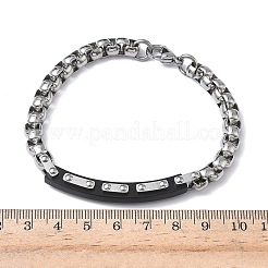 201/304 Stainless Steel Box Chain Bracelets for Unisex&nbsp;BJEW-F522-03EB