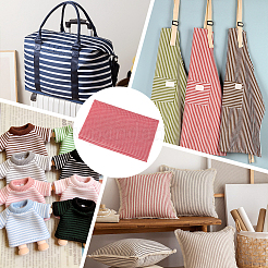1Yard Stripe Pattern Polycotton Fabric&nbsp;DIY-MA0007-31A