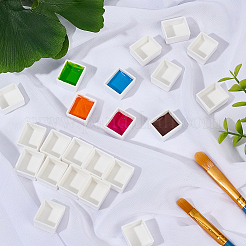 50Pcs Plastic Empty Watercolor Paint Pans&nbsp;AJEW-GF0014-20