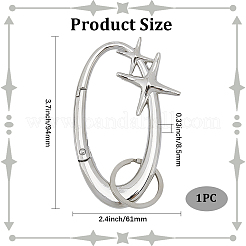 1Pc Alloy Spring Gate Rings&nbsp;FIND-SP0003-03C