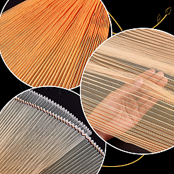 1M Gradient Color Pleated Polyester Trim&nbsp;DIY-WH0308-617