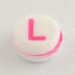 Opaque Acrylic Flat Round Beads&nbsp;SACR-Q100-M032