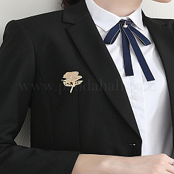 1Pc Rose Zinc Alloy Rhinestone Brooches&nbsp;JEWB-LP0004-27