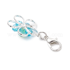 Alloy & Glass Pendant Decorations&nbsp;HJEW-JM04592