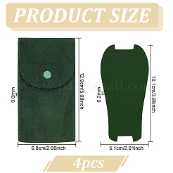 Portable Velvet Watch Pouches&nbsp;TP-WH0001-02B