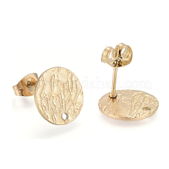 Ion Plating(IP) 304 Stainless Steel Stud Earring Findings&nbsp;X-STAS-M228-U01-04G