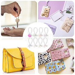 8Pcs 8 Style Acrylic Hanging Beaded Keychain Wrist Bracelet Pendant Decoration&nbsp;HJEW-OC0001-30