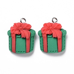 Christmas Opaque Resin Pendants&nbsp;RESI-G028-02P