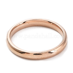 Ion Plating(IP) 304 Stainless Steel Flat Plain Band Rings&nbsp;STAS-I160-D-22mm-RG