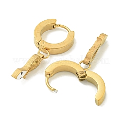 Snake Ion Plating(IP) 304 Stainless Steel Dangle Earrings&nbsp;EJEW-G400-47G-01