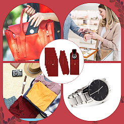 Rectangle Velvet Single Watch Storage Bag with Flip Cover&nbsp;ABAG-WH0038-59
